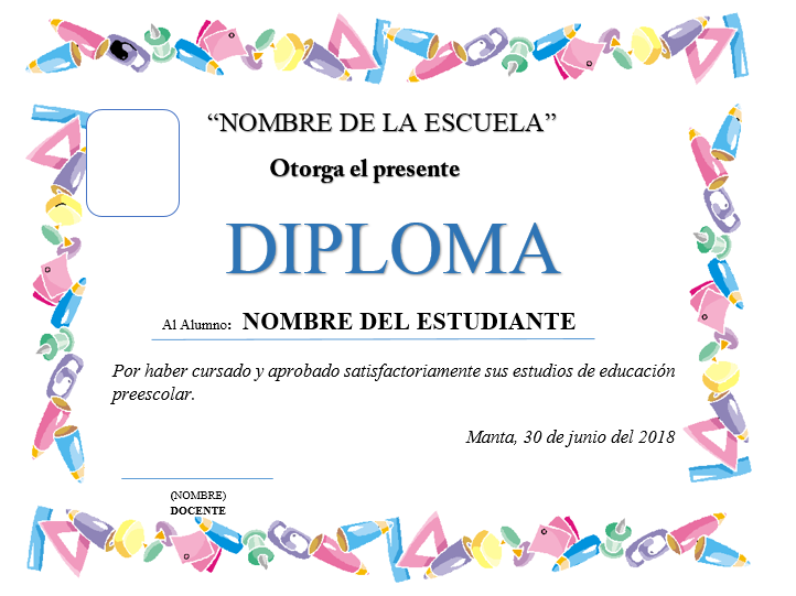 Plantillas De Diplomas Para Editar Ayuda Docente 8e5